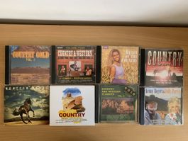 Lot de 8 CD musique Country et Western 