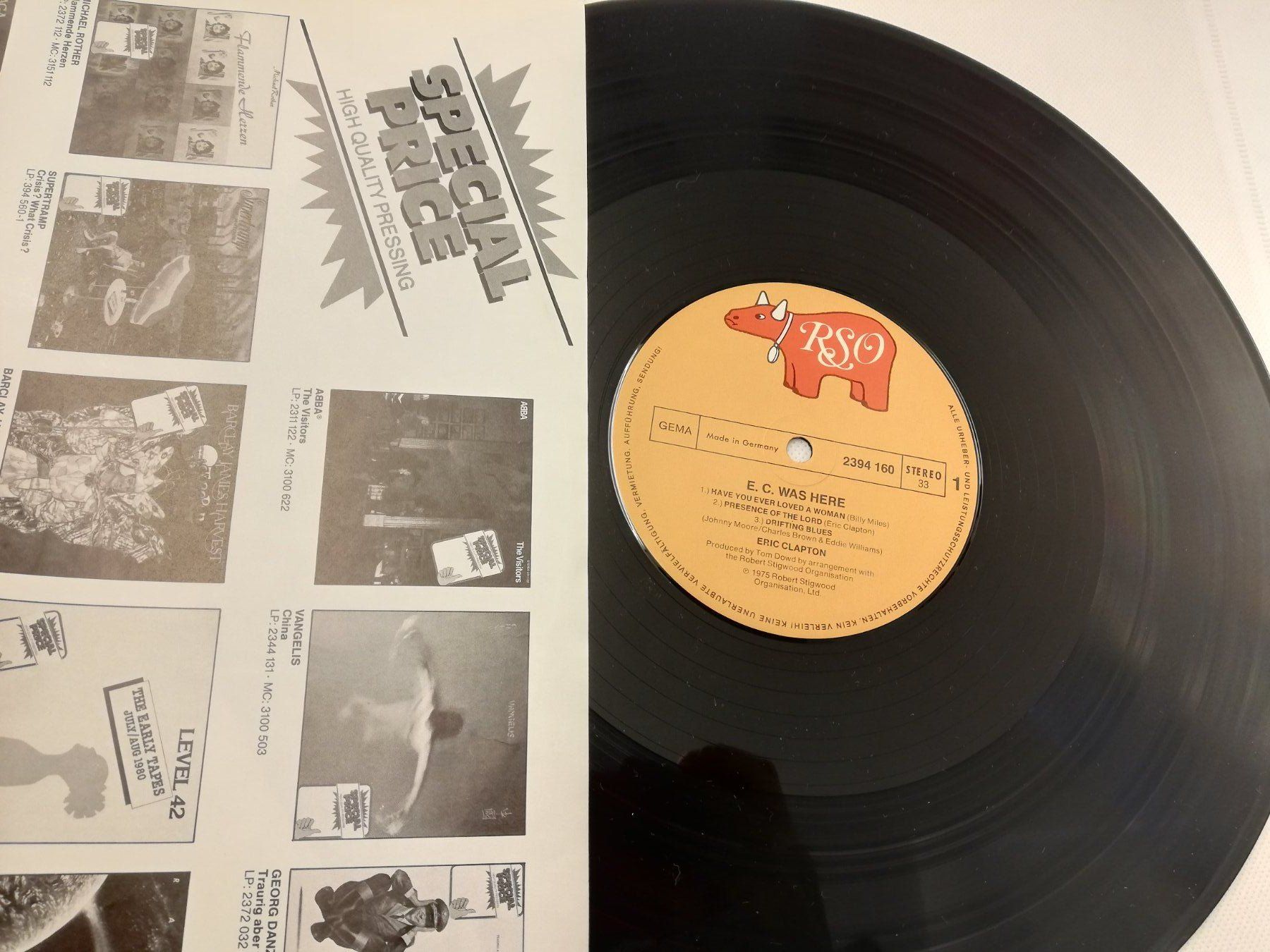 Vinyles: ERIC CLAPTON - E.C. WAS HERE – D'occasion à Bern par Vinylsound.ch 2