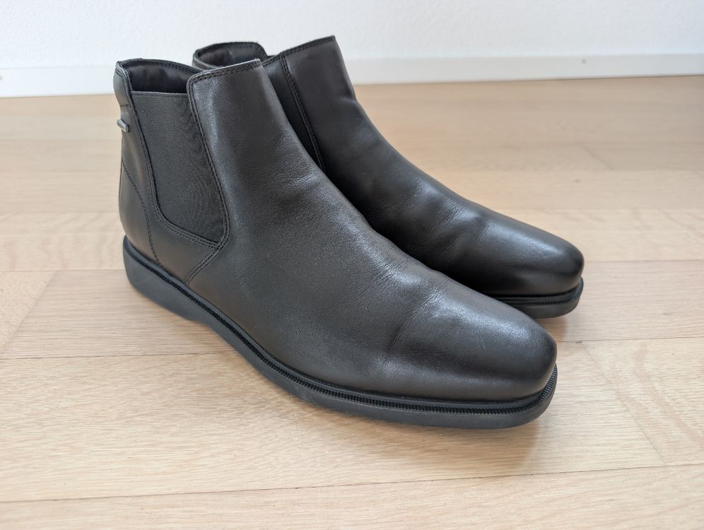 Chaussures hommes: Geox Black Leather Ankle Schoes – D'occasion à Lachen SZ par joa_rf9n