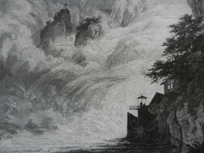 Stiche: Rheinfall Xylographie – Gebraucht aus Risch von Rischli15 2
