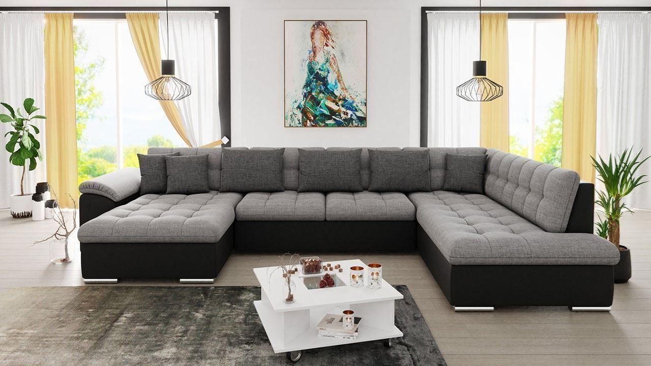 Sofas: Wohnlandschaft Sofa Couch mit Bettkasten und Schlaffunktion – Neu und originalverpackt aus Wallenwil von toesstal-vertrieb 2