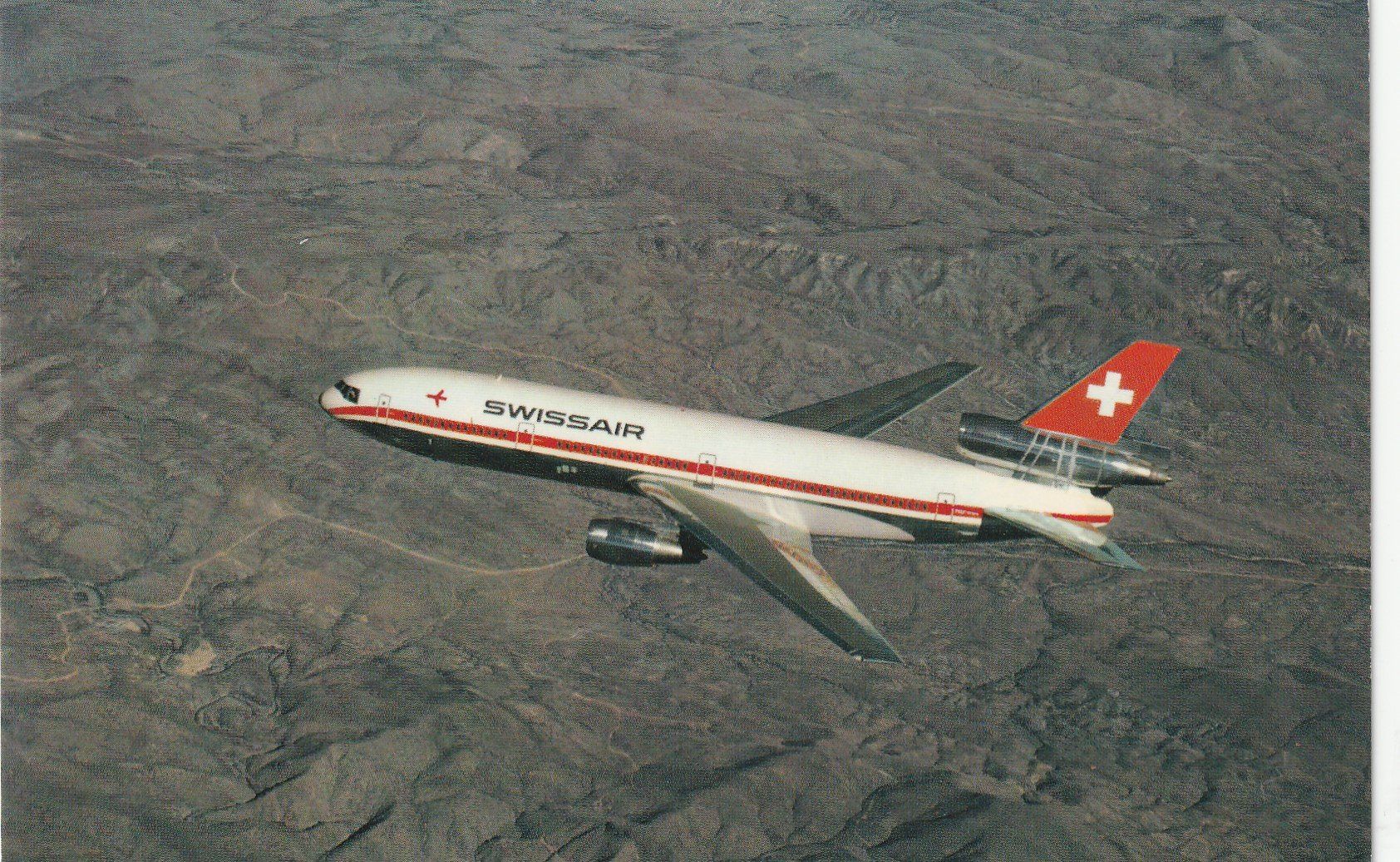 Ansichtskarten: Zürich - Technical Data DC-10-30 - swissair – Gebraucht aus uttwil von Koehlerfred