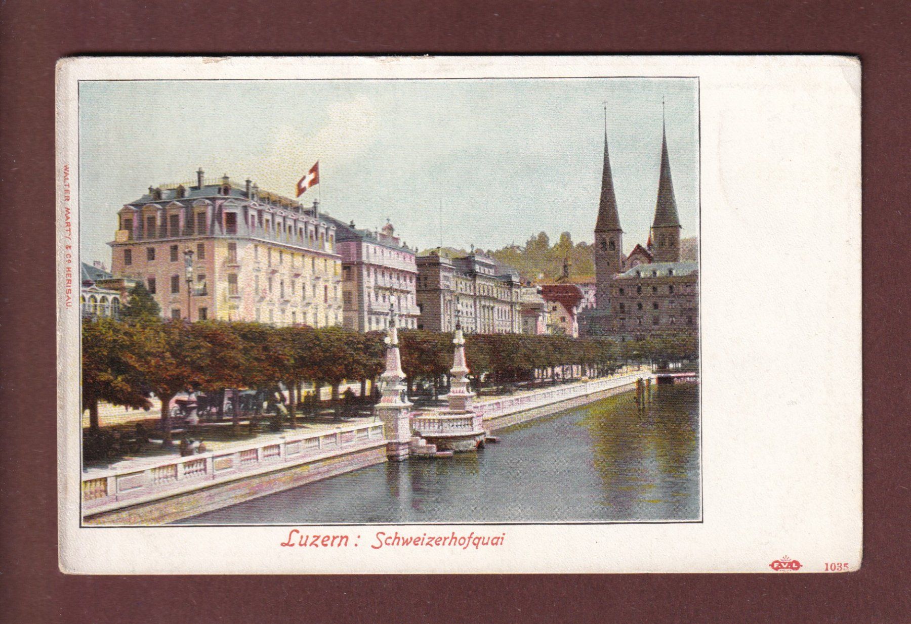 Cartoline postali: LUZERN - Schweizerhofquai – Usato da Pully venduto da nicecards-shop