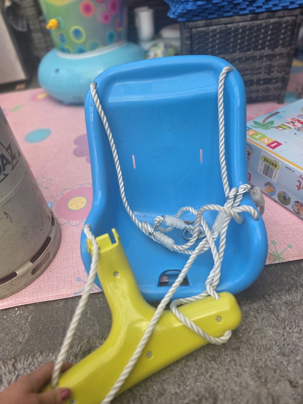 Altre altalene da giardino: Babyschaukel blau guter Zustand  – Usato da Birrhard venduto da 123Bluemekopf123