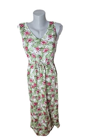 Maxikleid Gr. M VERO MODA Sommer Hibiskus neuw.