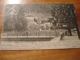 antike Postkarte Chur, 1905, gelaufen