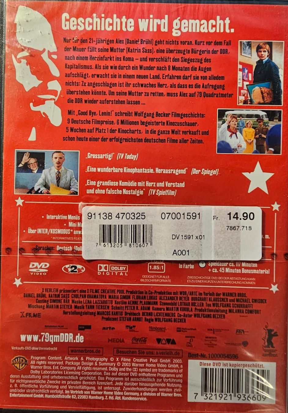 Tutti i DVDs: Good Bye Lenin! – Nuovo e nell'imballaggio originale da Wahlen b. Laufen venduto da Cg10 1