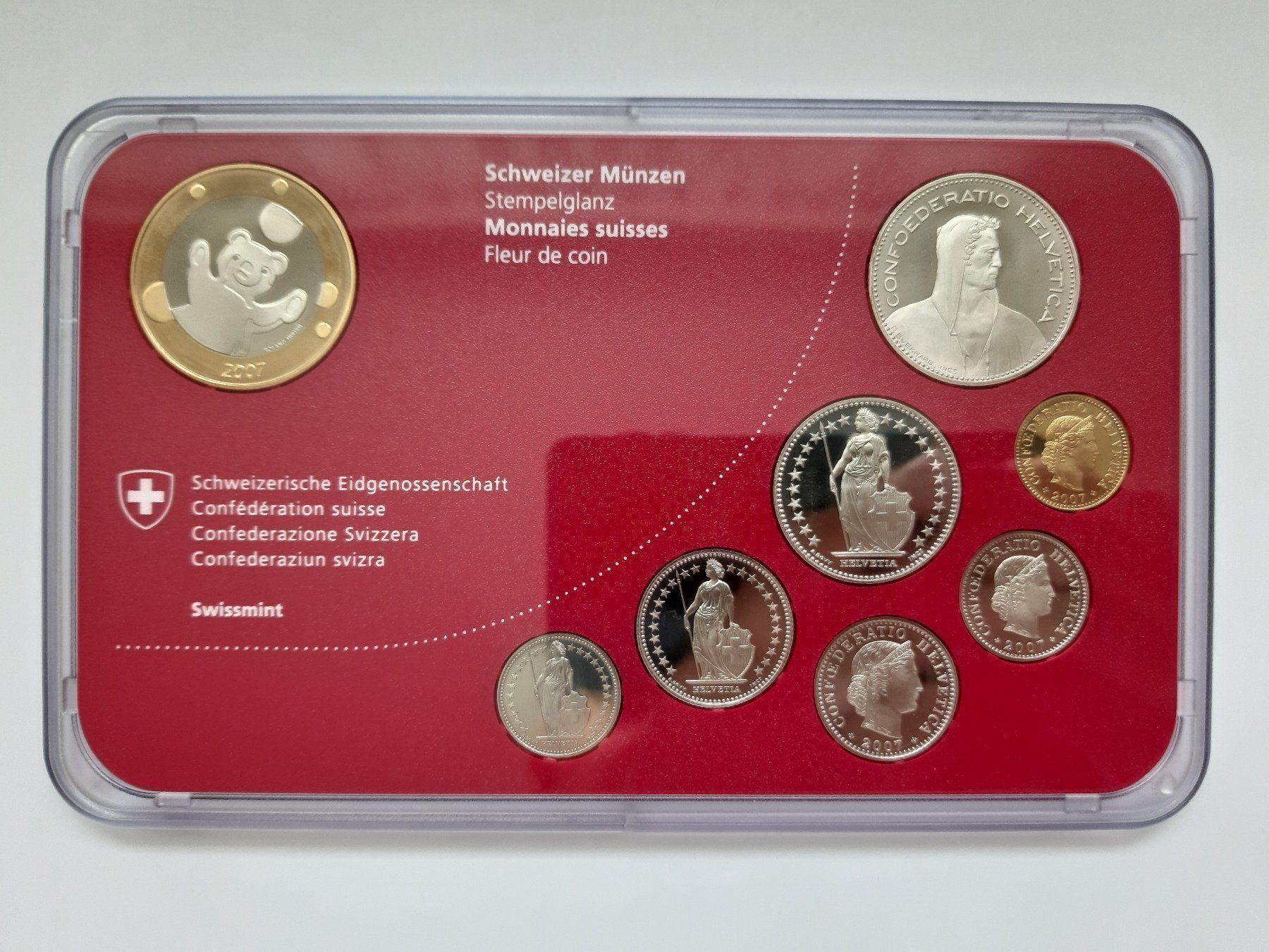 Tutti le monete: Baby Münzsatz 2007 NEU! – Nuovo e nell'imballaggio originale da Pfäffikon ZH venduto da Schweizer_Muenzen 2