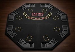 Tapis de poker solide pliable 