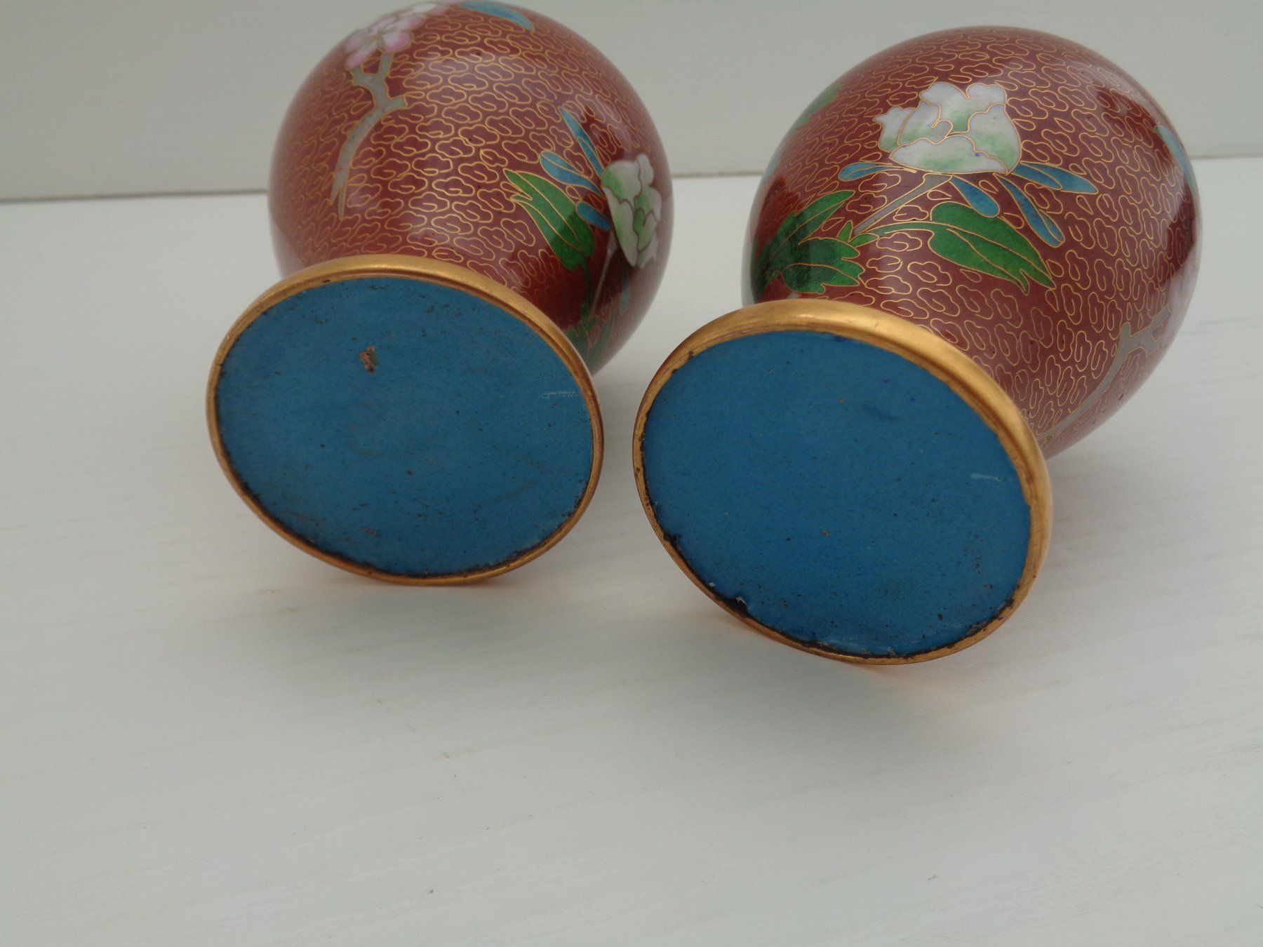 Vasi & Recipienti: 1 Paar Cloisonné Vasen China – Usato da Chur venduto da omonia 5