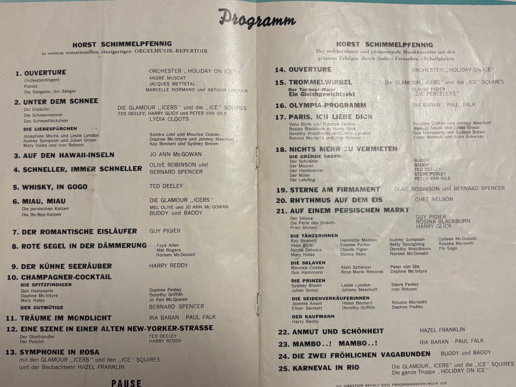 Riviste & Magazine: 2 Programme Holiday on Ice, Programmhefte 1952 und 1958 – Usato da Niederhasli venduto da Hsoz 4