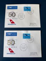 50 Jahre Schw. Luftpost, 1969, Swissair, Lausanne, Zürich