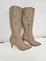 NEU Stiefel beige / braun Gr. 41