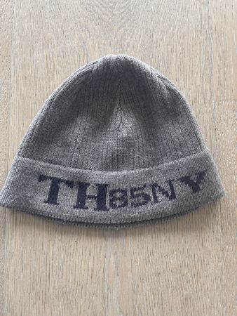 Tommy Hilfiger Wintermütze TH grau gerippt Gr. 4-8 J.