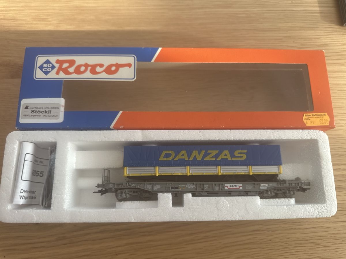 Roco Modellini di ferrovie: Roco SBB HUPAC Wagen ab 19.- – Usato da Sennwald venduto da HARO-Import