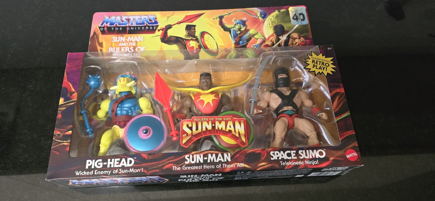 Masters of the Universe Statuette: Masters of the Universe Sun-Man 3er pack – Nuovo e nell'imballaggio originale da Rüti ZH venduto da rolinator2000