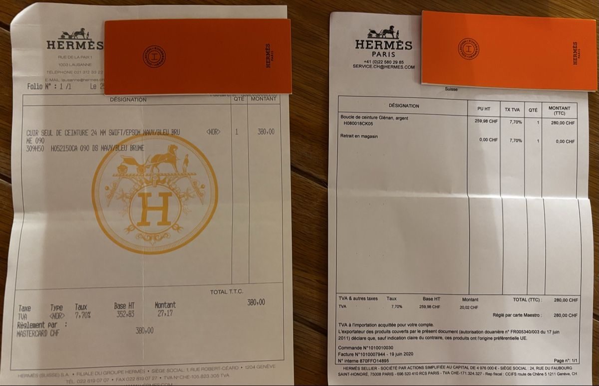 Hermès Cinture: Ceinture Hermès 24, taille 90, Neuve – Nuovo e nell'imballaggio originale da Essertines-Yverdon venduto da Chibouki 5