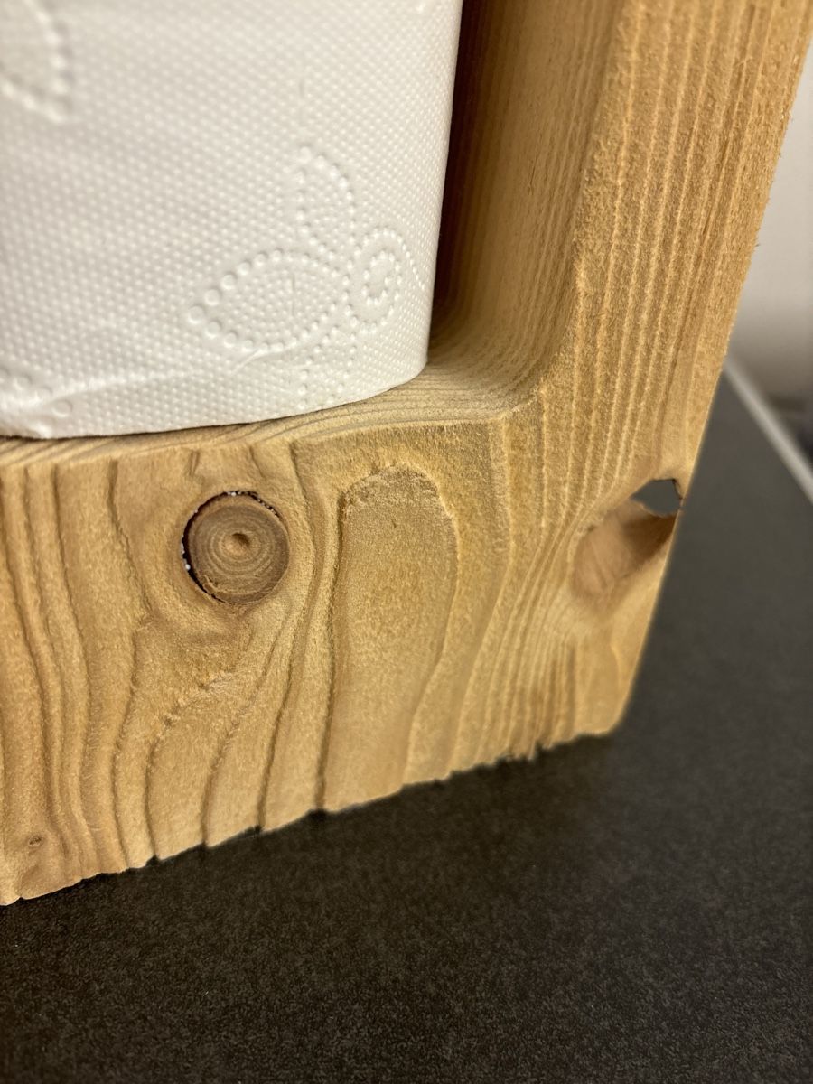 WC: WC-Rollenhalter Holz Vintage Shabby Chic – Gebraucht aus Salvenach von Bali06 2