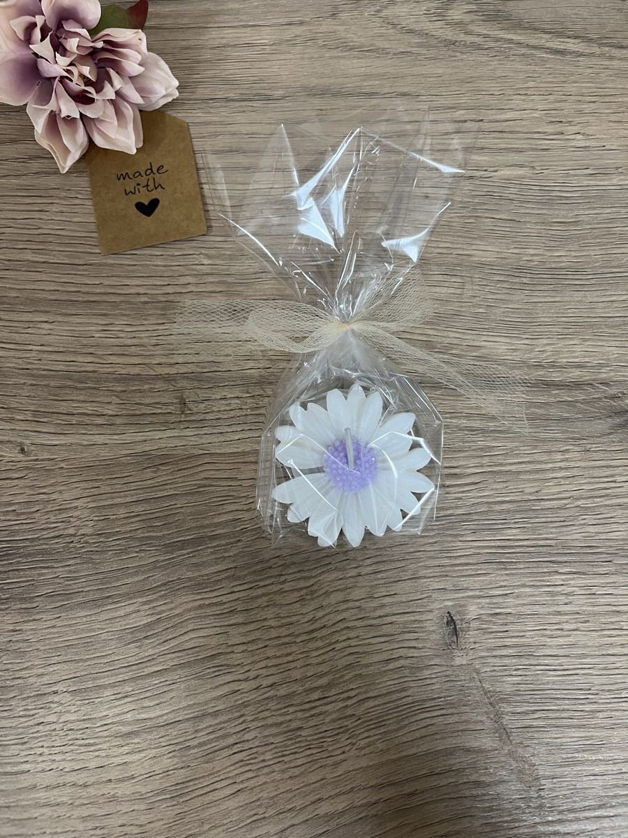 Candele: Blumenkerze lila, handgemacht – Nuovo (secondo la descrizione) da Frick venduto da van_2dhd 2