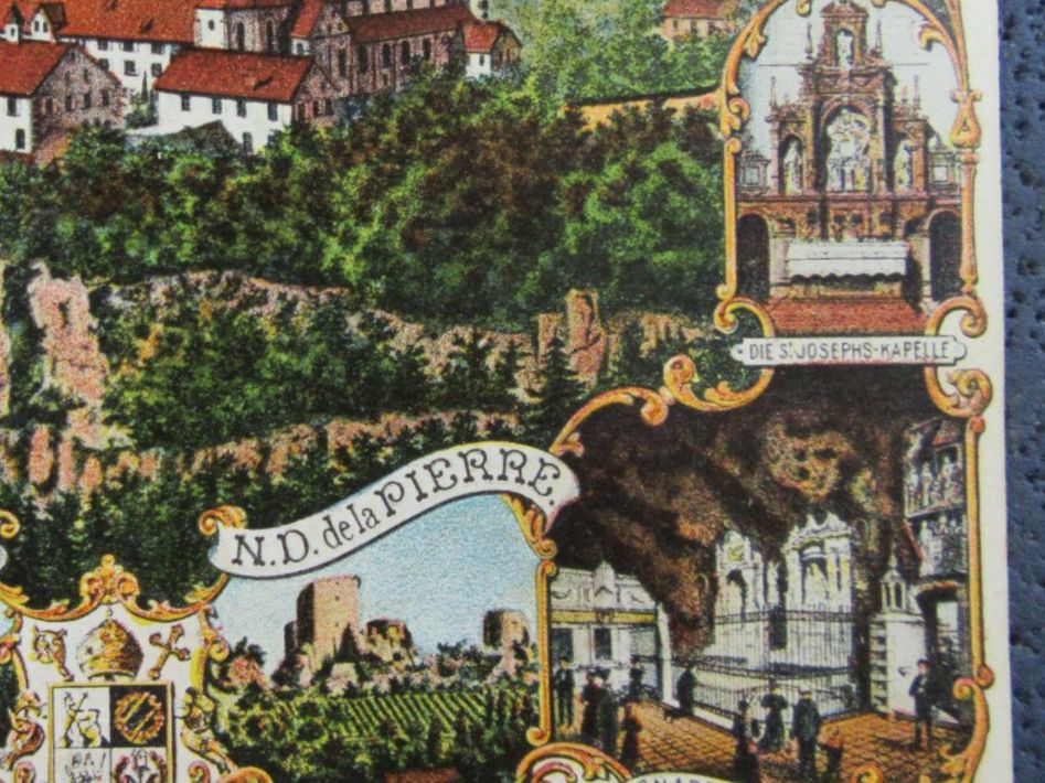 Cartoline postali: MARIASTEIN 1916 8BILD-LITHO SO AK – Usato da Ettingen venduto da Hausi4711 1