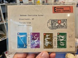 Express Brief mit PP Satz 1947 (Kat 130.--) für nur 13.--