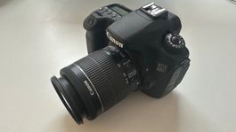 Canon 60D mit 18-55mm Objektiv und Zubehör