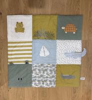 Krabbeldecke Stofftier Design bunt Grösse 90x90cm leichte Ge