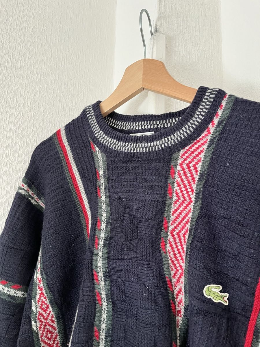 Lacoste Maglioni & Felpe: Vintage Lacoste Pullover multicolour coogi style size 5 – Usato da Lausanne venduto da Danash 2