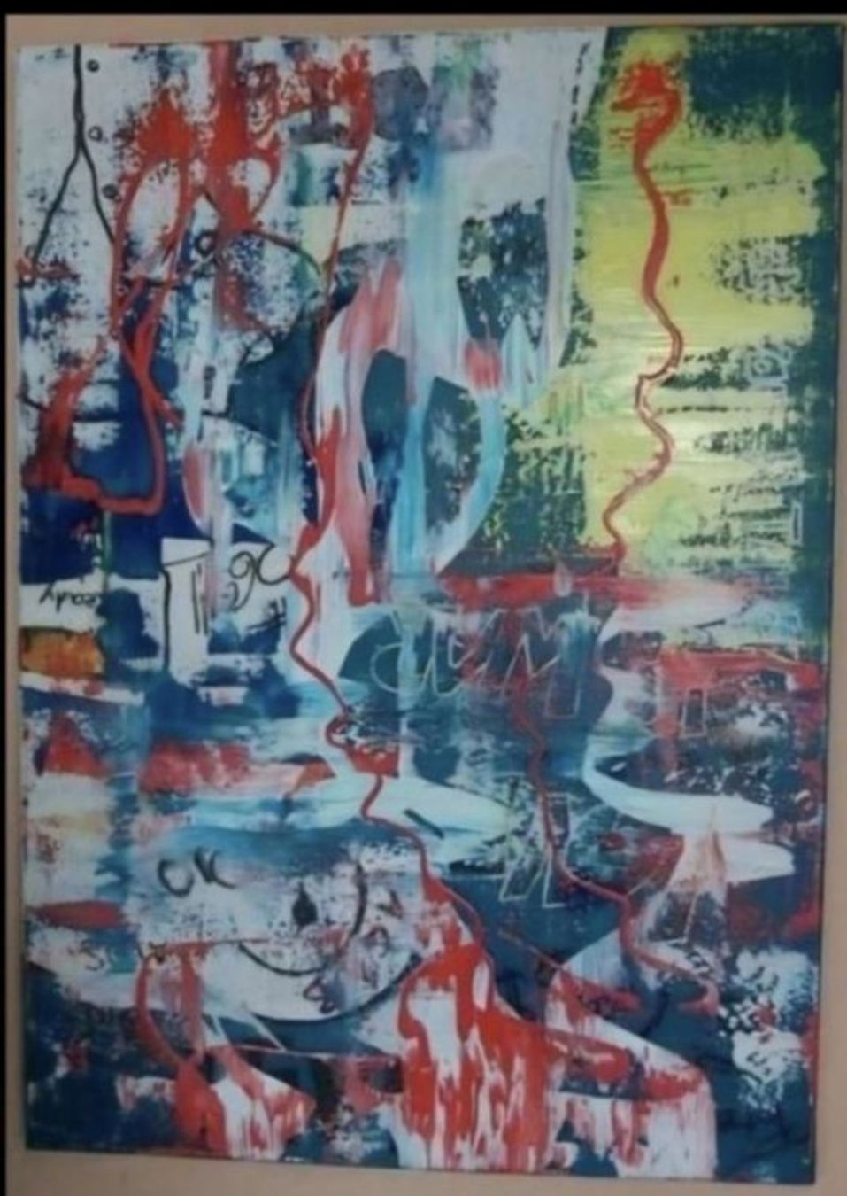 Dipinti: Gemälde " Farbenspiel" handmade 50×70 – Nuovo (secondo la descrizione) da Riehen venduto da Steinbock1970 1