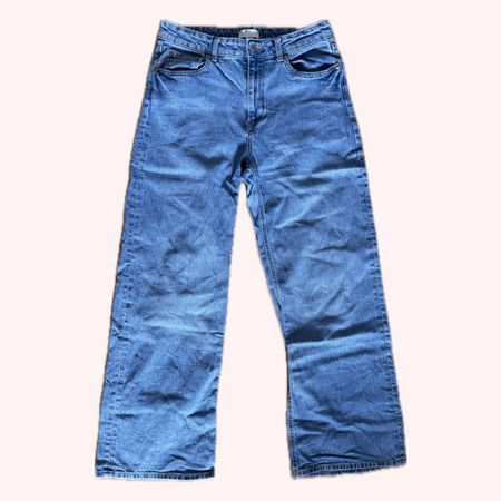 Weite Damen Jeans Hose Gr. 42 H&M blau