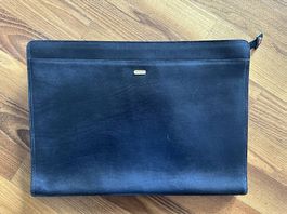 Bally Ledermappe / Dokumentenmappe, schwarz