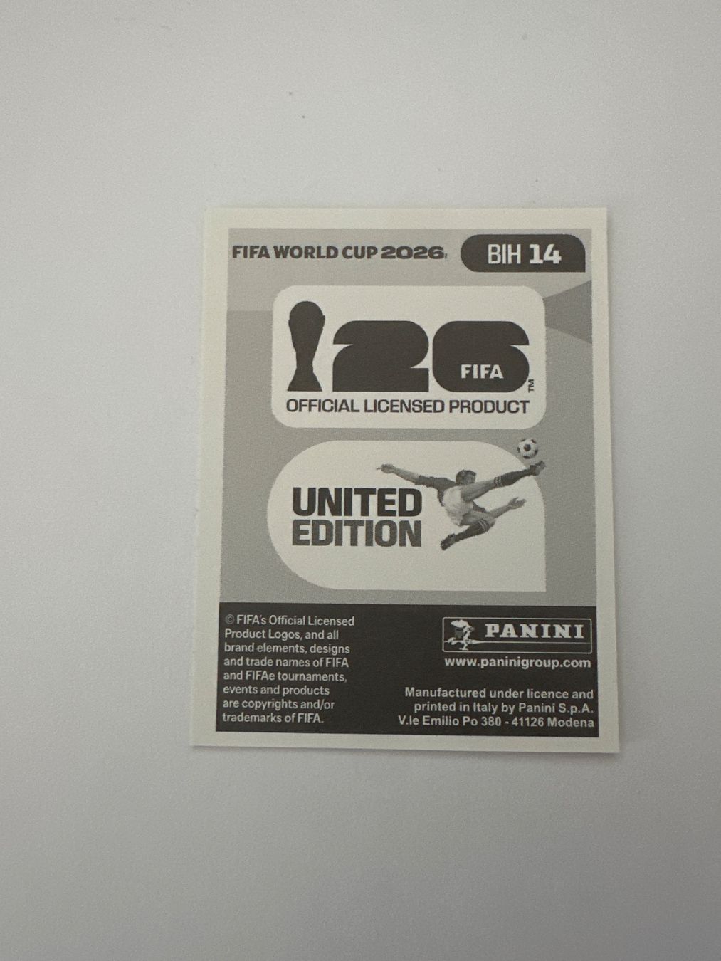 Panini Carte collezionabili: Panini FIFA WM 2026 Sticker - BIH 14 – Usato da Sulz AG venduto da DealWerk 1