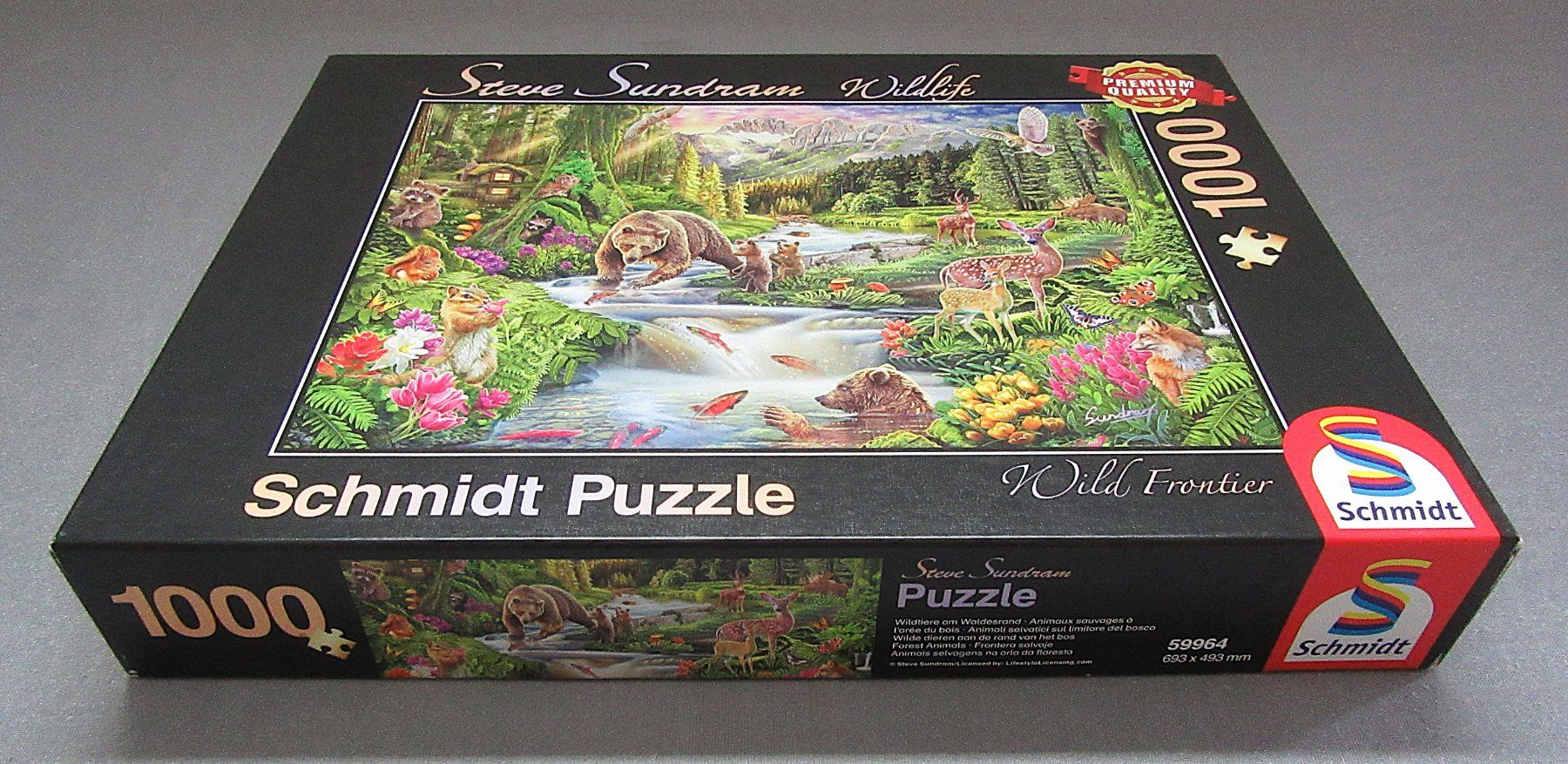 Puzzles: Schmidt Puzzle 1000 Teile - Waldtiere am Waldrand – Gebraucht aus Auenstein von Padabimbim
