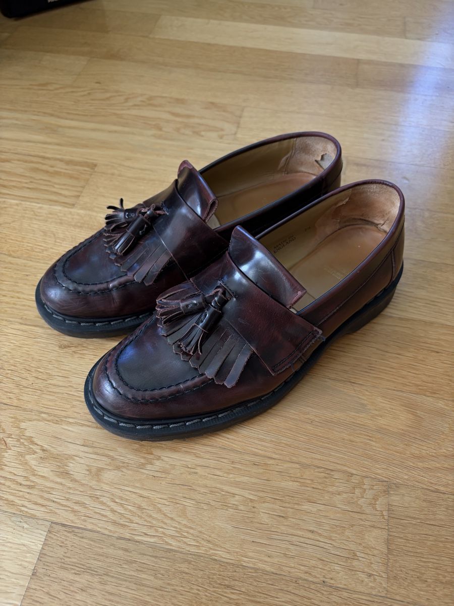 Solovair Scarpe da uomo: Solovair Tassel Loafer - Burgundy – Usato da Zürich venduto da valentin.abend