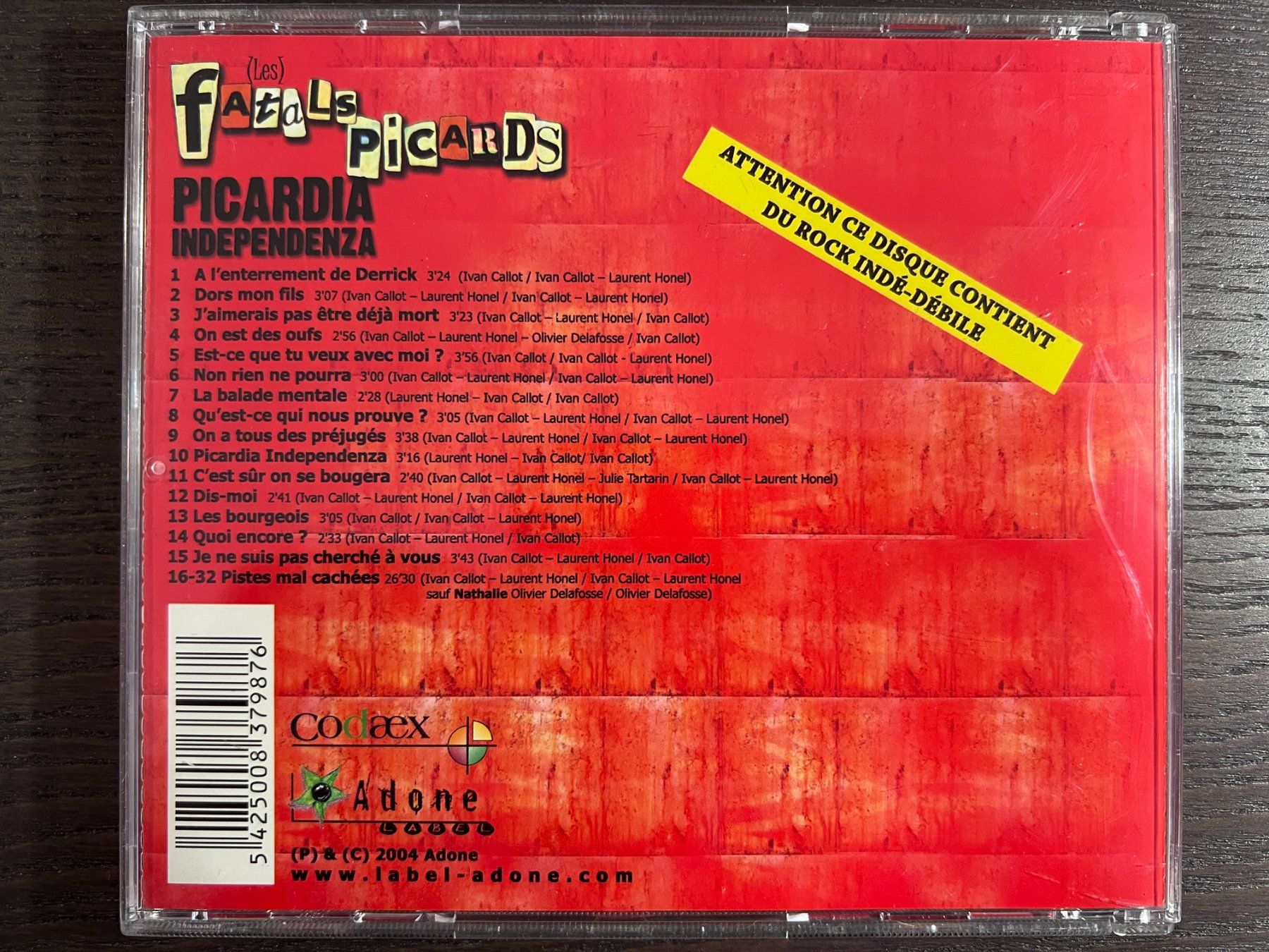 CDs: Les Fatals Picards - Picardia Independenza – Gebraucht aus Zürich von MusikFreunde 1