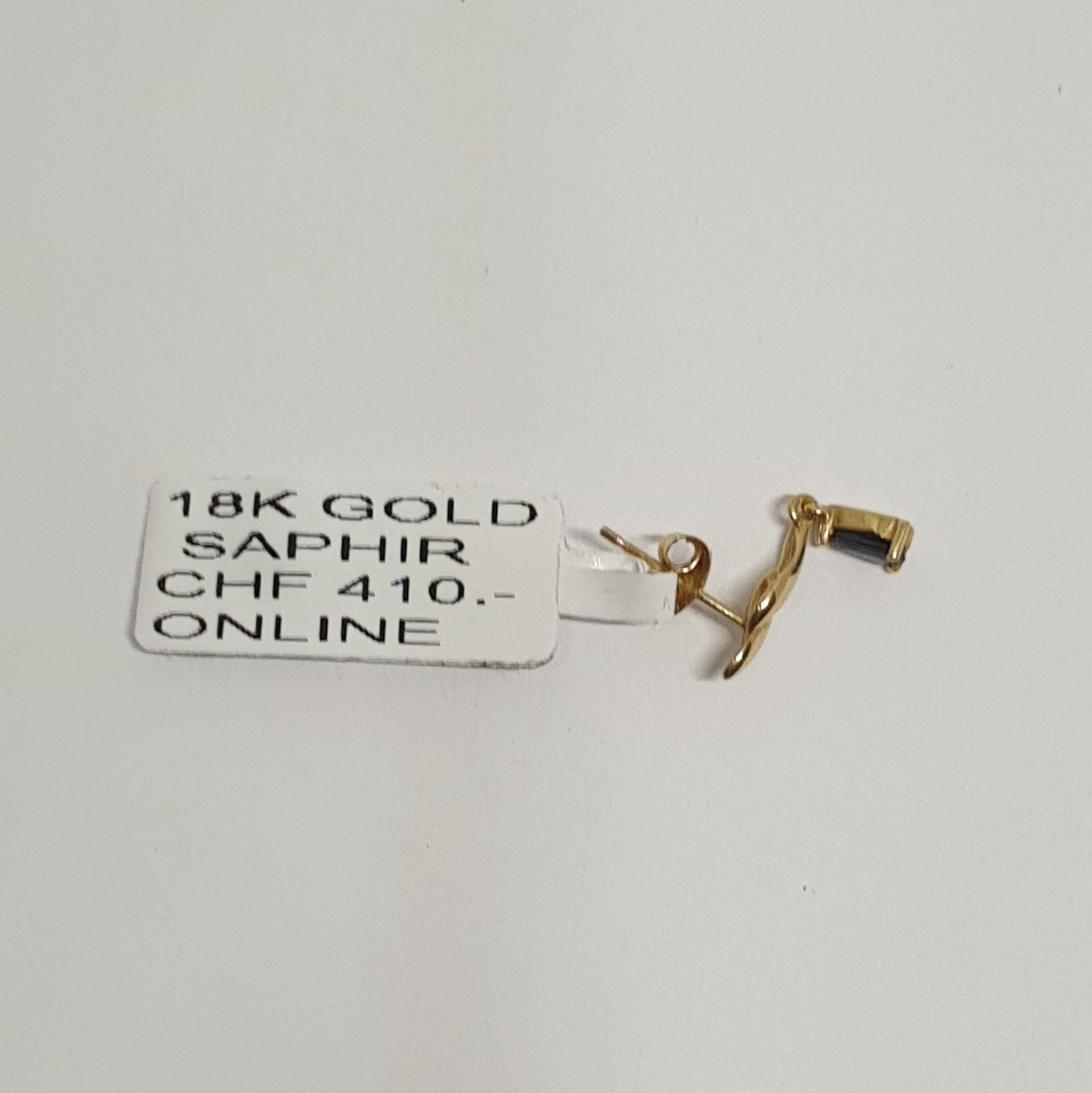 Orecchini pendenti & Orecchini a lobo: Echt 18K Gold - Saphir Ohrhänger – Usato da Luzern venduto da luzerngoldhaus 1