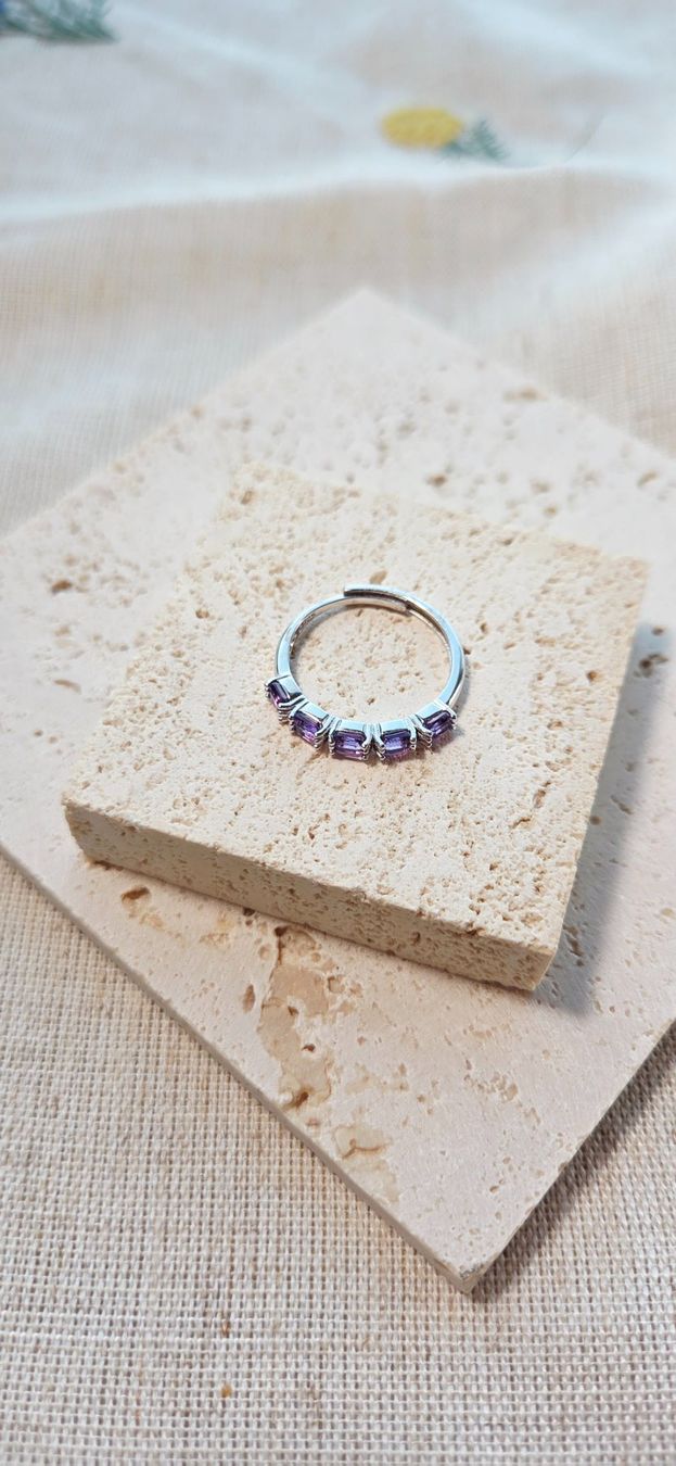 Anelli: NEW - S925 Amethyst Ring (Adjustable) – Nuovo (secondo la descrizione) da Zürich venduto da cin_wcf6 5