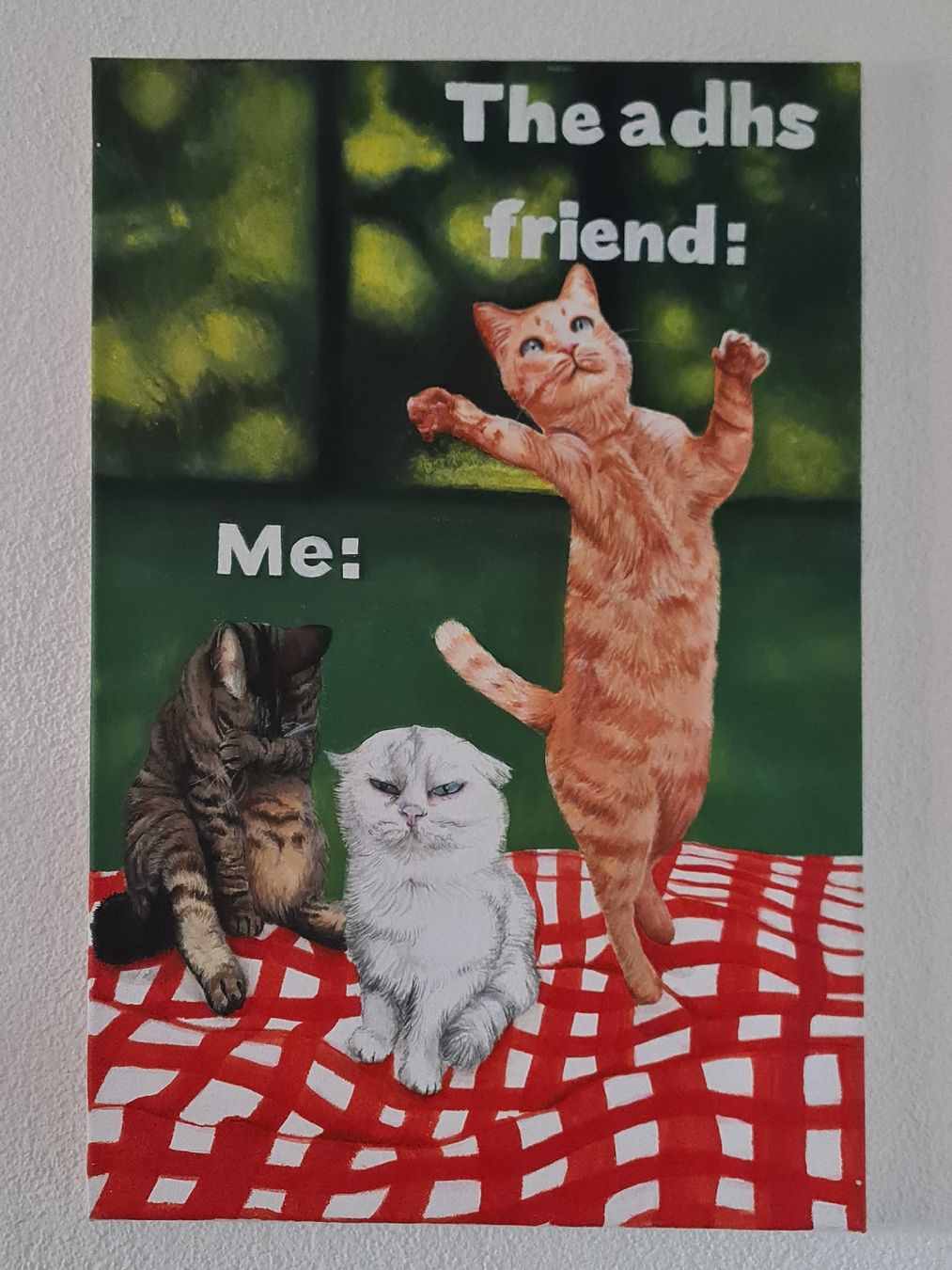 Dipinti: Wandbild Katzen meme – Usato da Grasswil venduto da Julia_staehlin