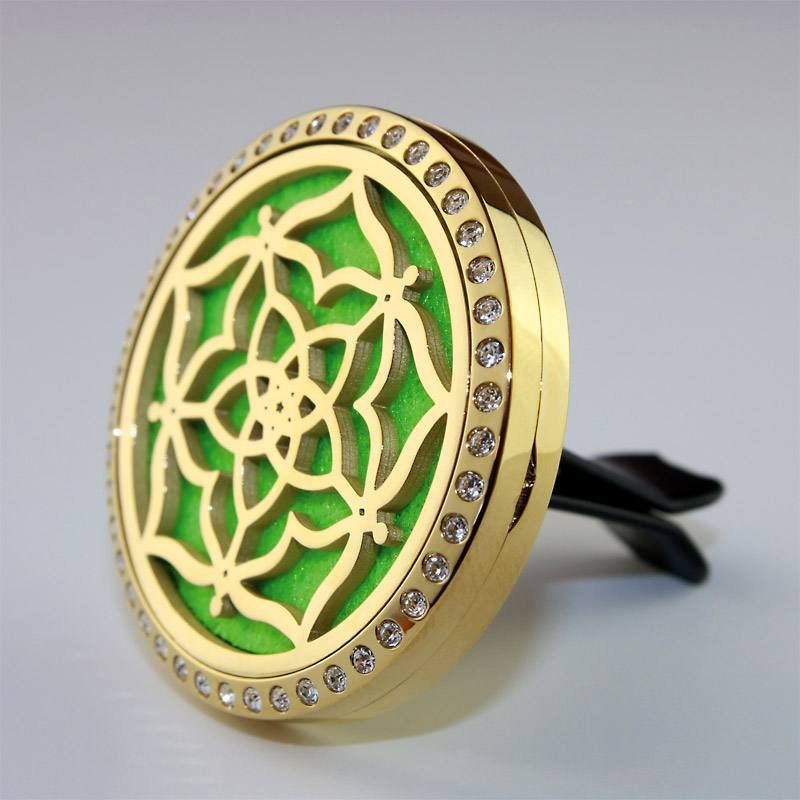 Diffusori di oli essenziali: Diffusor - Venusblume - Messing Ø 3,8 cm mit Strass – Nuovo e nell'imballaggio originale da Mauren venduto da Yeelen