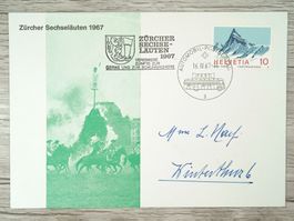 TR10 Enveloppe + Timbre Suisse 1967