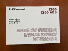 KAWASAKI Z800 original Betriebsanleitung italienisch spanisc