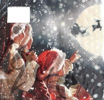 Serviette there is santa (1214) 2Stk.