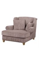 XXL Sessel Colares Cord Mauve