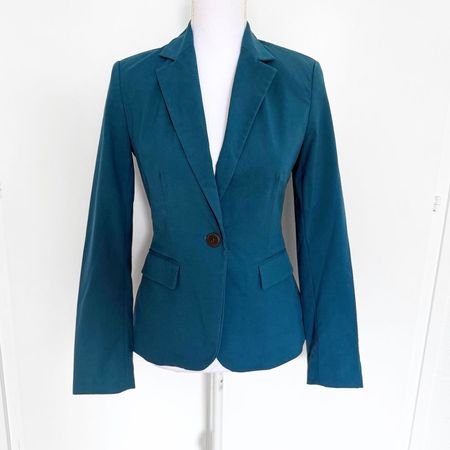 ZARA Veste Blazer Bleu Pétrole - Taille 34