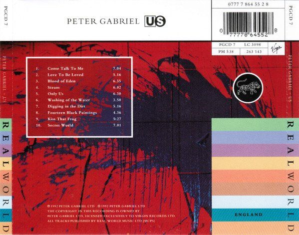 CDs: CD Peter Gabriel - Us (1992) – D'occasion à Möriken AG par mineralia 1
