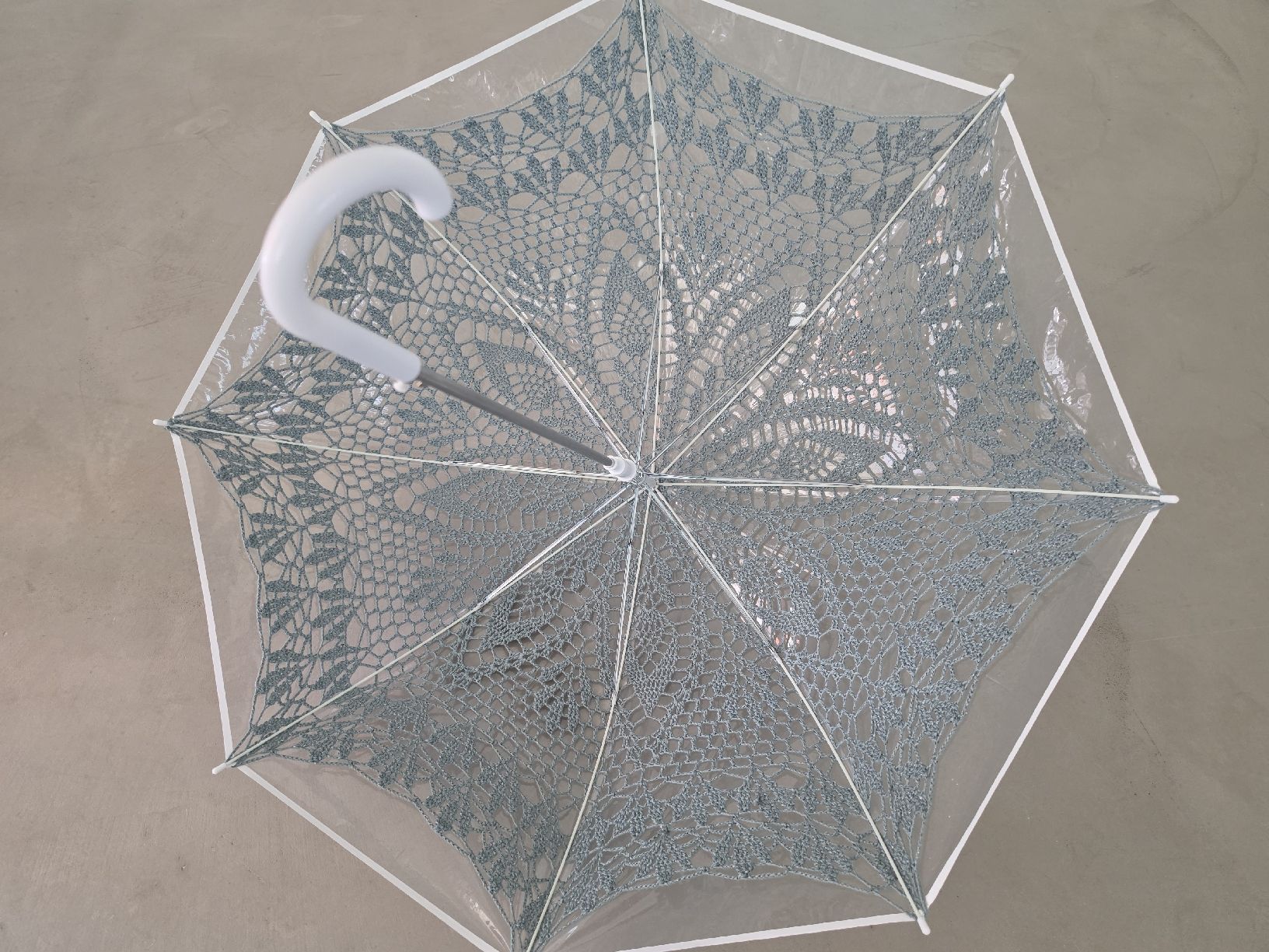 Regenschirme: Regenschirm gehäkelt transparent – Neu (gemäss Beschreibung) aus Amriswil von gu80kaya 1