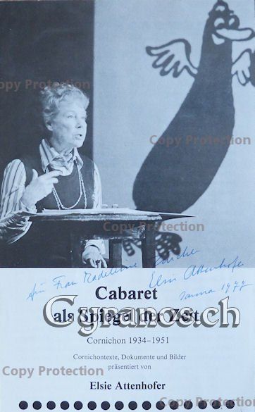 Elsie Attenhofer (19091999) Schauspielerin sign. Heft Kaufen auf