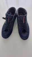 PRADA Sneaker Herren Gr. 41/42 - Dunkelblau Wildleder/Stoff