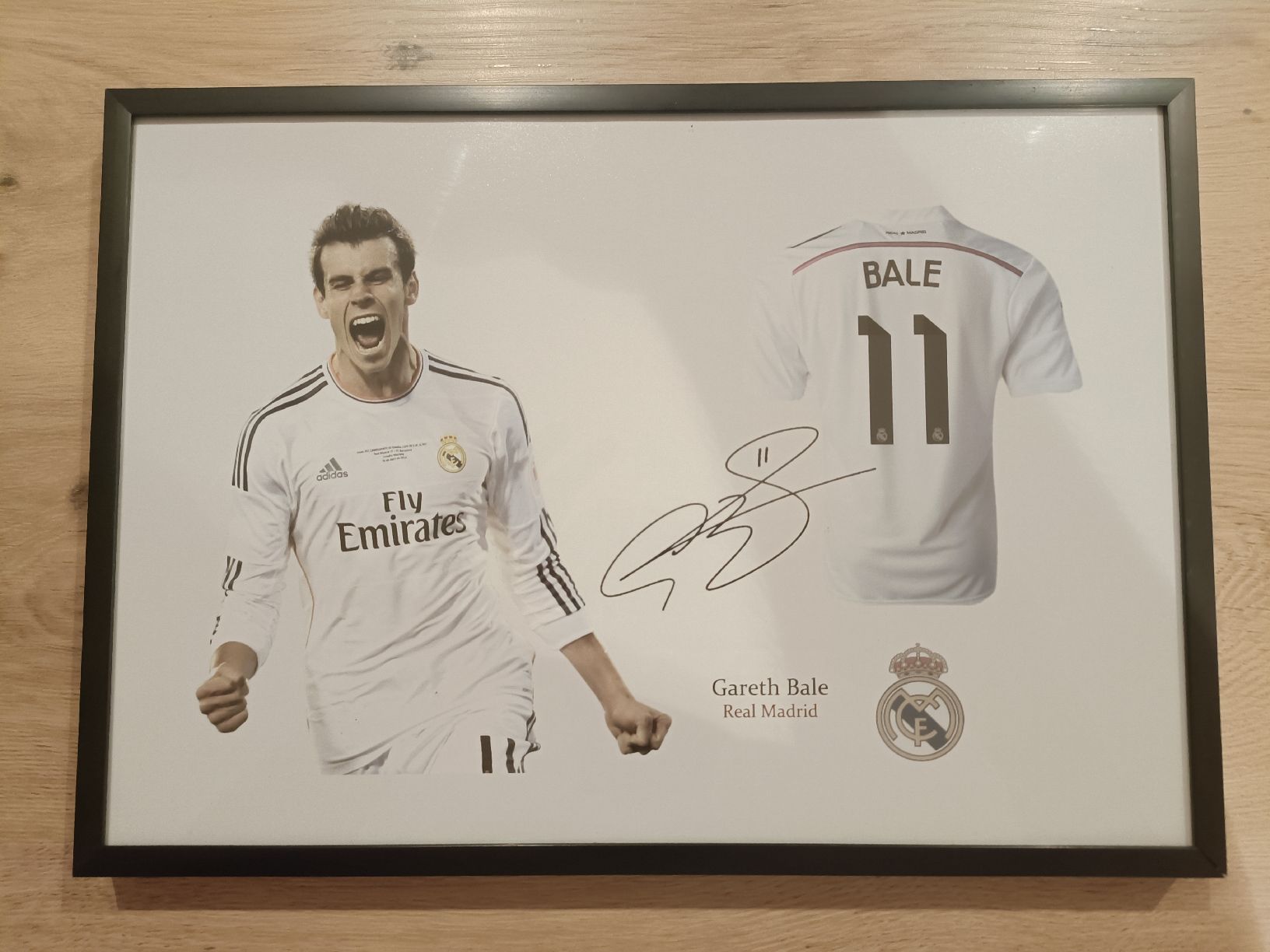 Autografi: Gareth Bale Autogramm Aufdruck mit Rahmen – Usato da Einsiedeln venduto da Real_11