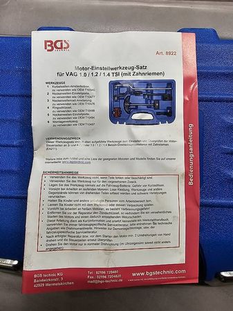 Seat Ateca Motor-Einstellwerkzeug
